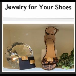 Gold Wave Shoe Jewelry Clips GOF-04